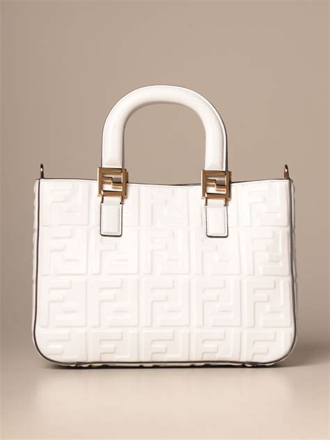 new whit fendi hand bag|fendi tote bag 2020.